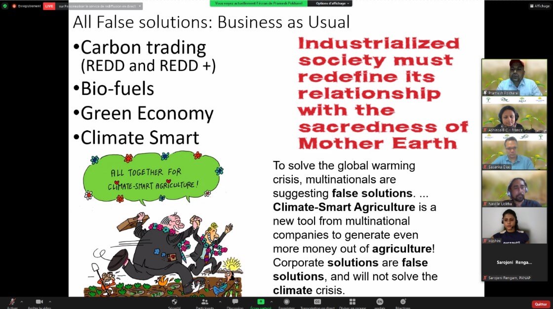 Top four agro chemical cooperation control 70% of the commercial seeds market. These top four agro chemical companies control 36.4 billion US dollars every year -© Renaissance Sri Lanka, MONLAR, Greenfem 