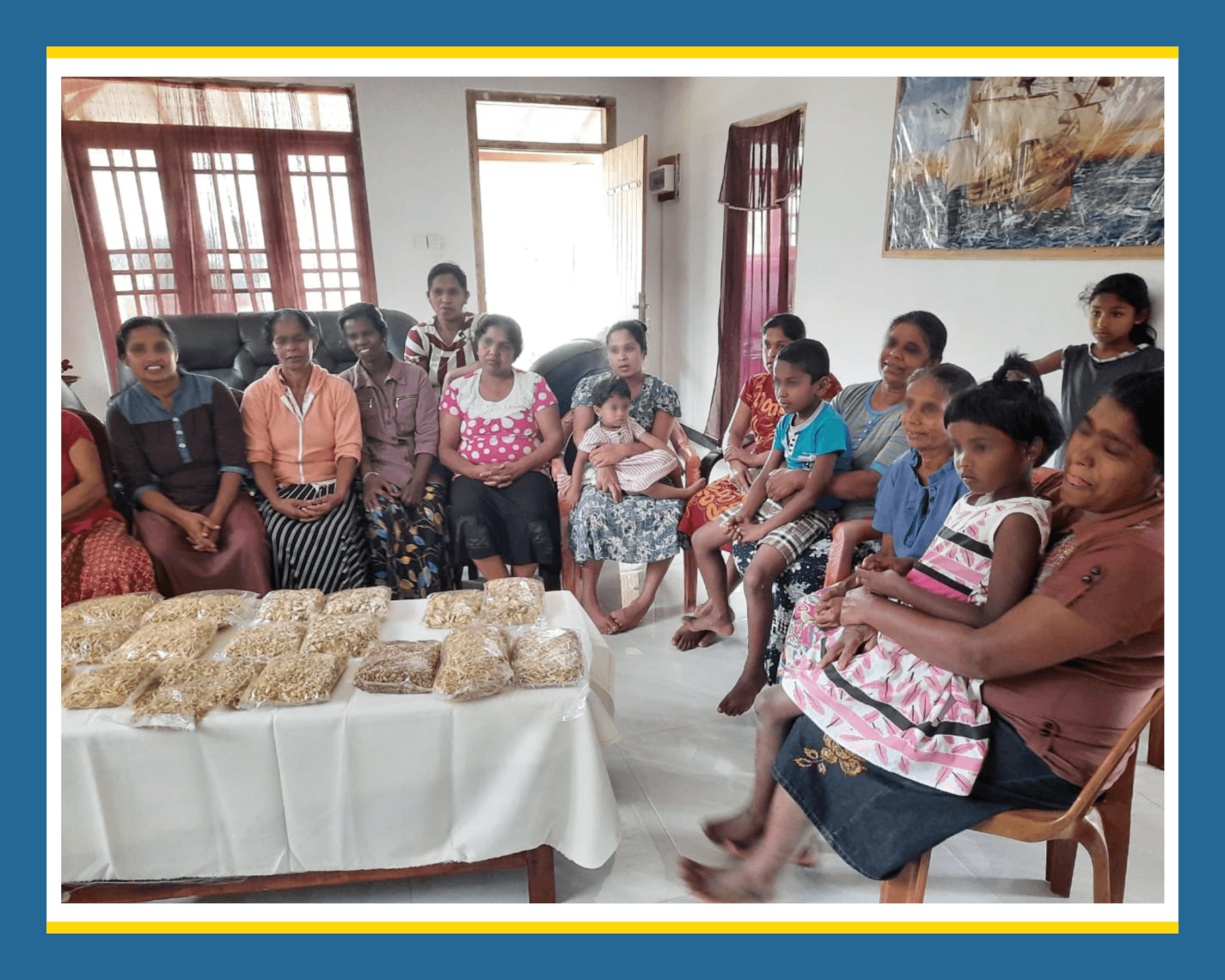 Sharing knowledge on the packaging of dried jackfruit. © Renaissance Sri Lanka